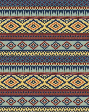 Yerli Amerikan geleneksel çizgili kumaş yama işi soyut duvar kağıdı vektörü. Gömlek kumaşı, halı örtüsü masa örtüsü yastığı için kusursuz desen.