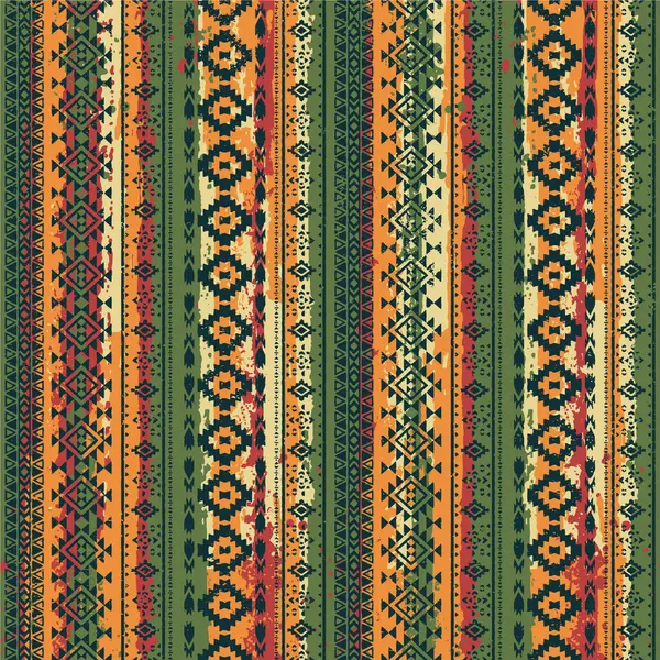 Domorodý Americký Tradiční Pruhované Tkaniny Patchwork Abstraktní Tapety Grunge Vektor Royalty Free Stock Ilustrace
