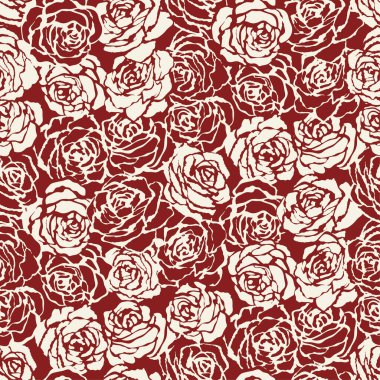 Soyut güller, çiçek, yama işi, duvar kâğıdı, kumaş gömlek, masa örtüsü, yastık halı, duvar halısı.