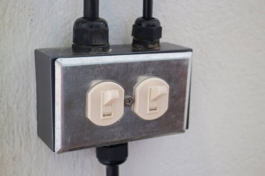 Hint kahvecisinin en az grunge stili dekorasyonu, stok fotoğrafı.