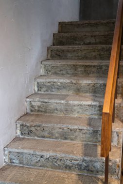 Kafe ya da kafe, ahşap iç mekan, stok fotoğrafı.