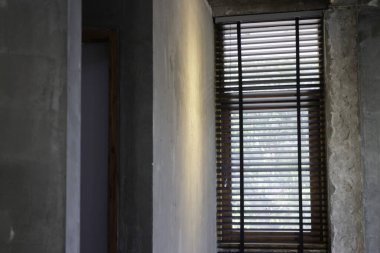 Kafe ya da kafe, ahşap iç mekan, stok fotoğrafı.