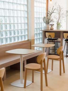 Coffee break in a cozy cafe, stock photo