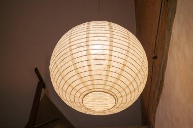 Modern hipster style loft apartment light lamp, stock photo