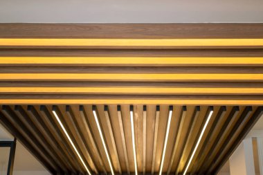 Binanın tavanında ışıklar, stok fotoğrafı.