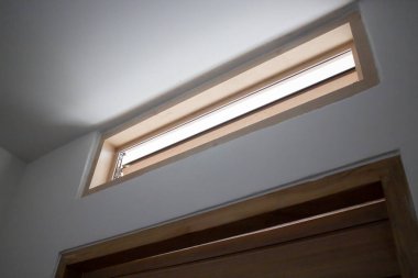 Parlak oturma odası modern iç mekan, stok fotoğrafı.