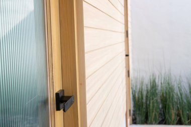 Parlak oturma odası modern iç mekan, stok fotoğrafı.