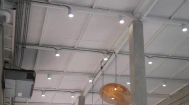 Kamu alanı iç tasarım restoranı veya kafe, stok görüntüleri