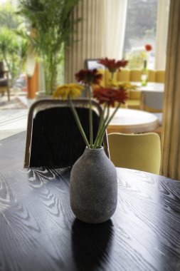 Retro romantik kafe ve restoran dekorasyonu, stok fotoğrafı