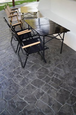 Güzel tropik tatil köyü ve restoran, stok fotoğrafı.