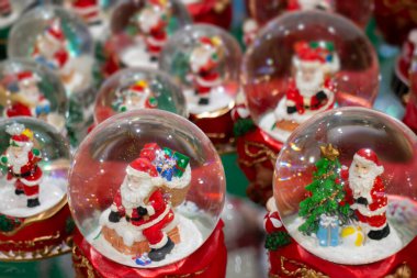 Noel arkaplanı ve yeni yıl şenlik dekorasyonu, stok fotoğrafı