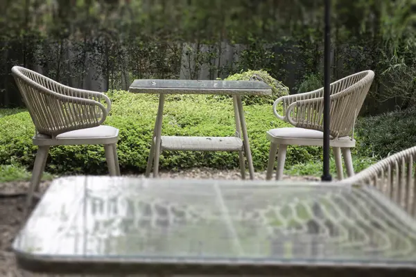 Çiçekli yaz bahçesi, stok fotoğrafı.