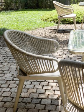 Çiçekli yaz bahçesi, stok fotoğrafı.