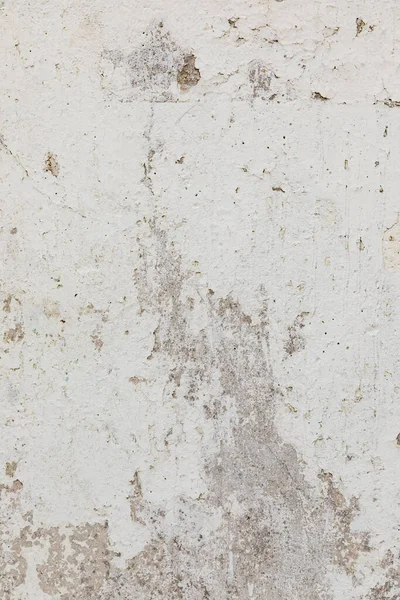 Fondo Envejecido Blanco Estuco Fragmento Muro Casco Antiguo Vertical — Foto de Stock