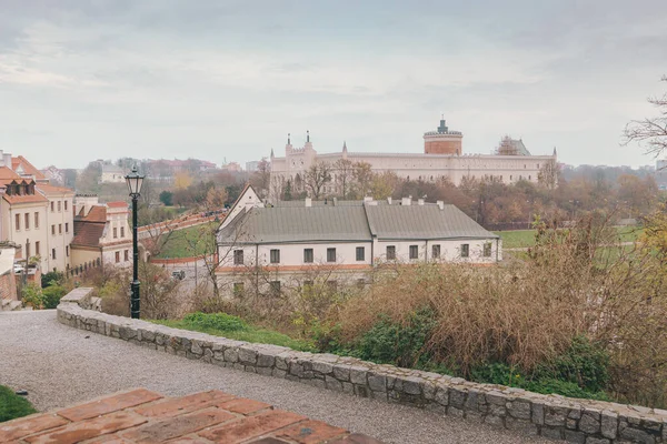 Utsikt Över Slottet Lublin Från Torget Farze Lublin Väg Och — Stockfoto