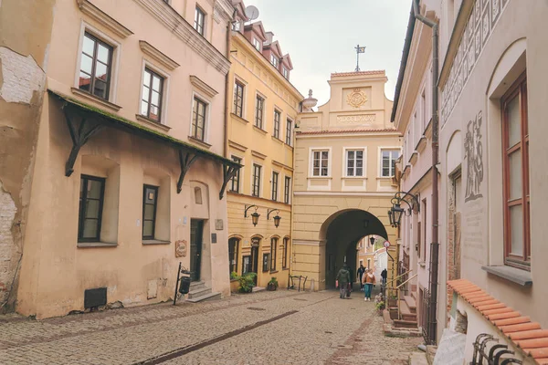 Brama Grodzka Tor Lublin Mittelalterliches Stadttor Umgeben Von Alten Häusern — Stockfoto