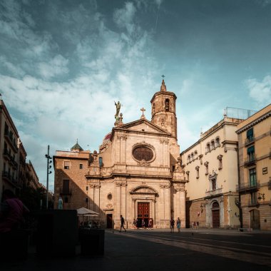 Barcelona, İspanya 'daki Basilica de la Merced. Merhametli Meryem Ana Bazilikası