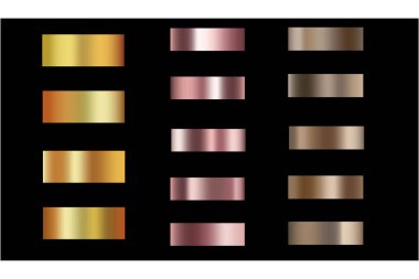 Gümüş folyo dokusu seti. Holografik, gümüş, bronz ve altın folyo doku seti. Gerçekçi gümüş, gradyan örgüsü. Yüksek çözünürlük.