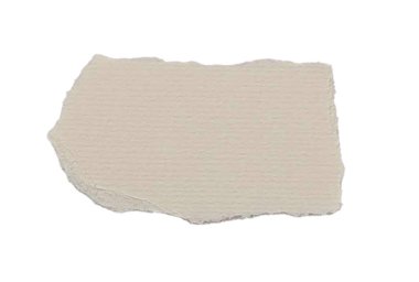 Yırtık Kağıt Sancak. Kağıt ustası beyaz arka plana yapıştı.