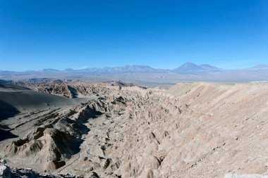 Şili 'nin kuzeyindeki Mars Vadisi manzarası