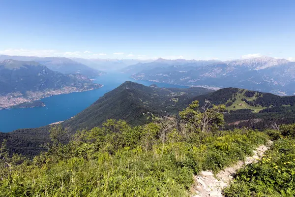 Lake View Monte San Primo Italy — Stock Photo, Image