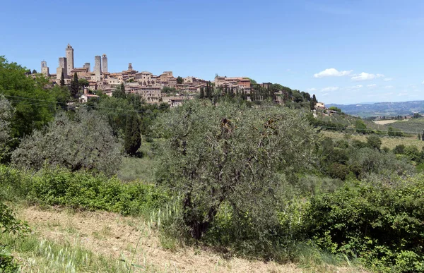 San Gimignano Italien Mai 2021 Blick Auf Die Wunderschöne Stadt — Stockfoto