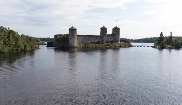 2021年8月11日 芬兰萨文林纳 夏季萨文林纳奥拉文林纳城堡的景观 — 图库照片