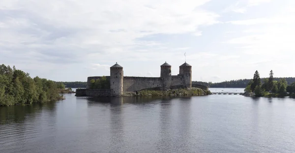 2021年8月11日 芬兰萨文林纳 夏季萨文林纳奥拉文林纳城堡的景观 — 图库照片