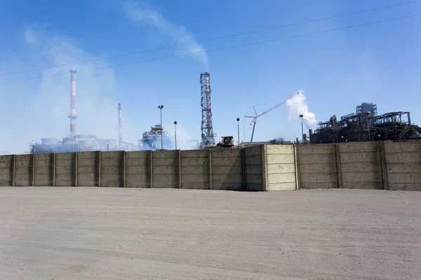 Zona Antofagasta Cile Agosto 2019 Veduta Dell Impianto Industriale Lungo — Foto Stock