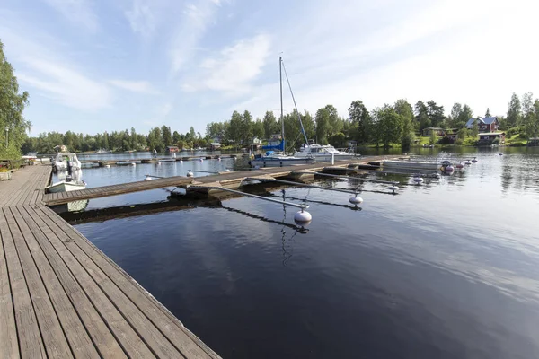 Savonlinna Finnland August 2021 Blick Auf Das Hafenbecken Savonlinna Sommer — Stockfoto