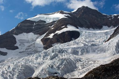 View of glacier in Monte Rosa, north of Italy