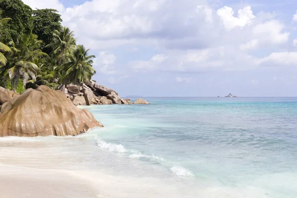 Küstenlandschaft Auf Den Seychellen — Stockfoto
