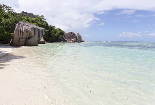 Paisaje Costero Seychelles — Foto de Stock