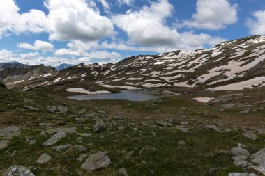 Val Aosta 'daki Dziule Dağı' nın manzarası