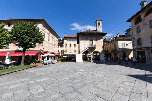 Orta San Giulio Włochy Sierpnia 2020 Wspaniały Widok Orta San — Zdjęcie stockowe