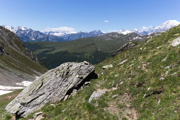 Vista Del Paisaje Montaña Jovencan Norte Italia — Foto de Stock