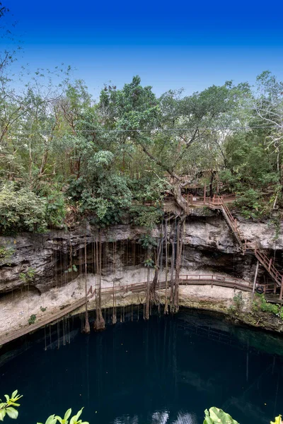 Balam Messico Dicembre 2022 Veduta Del Cenote Balam Giorno Natale — Foto Stock
