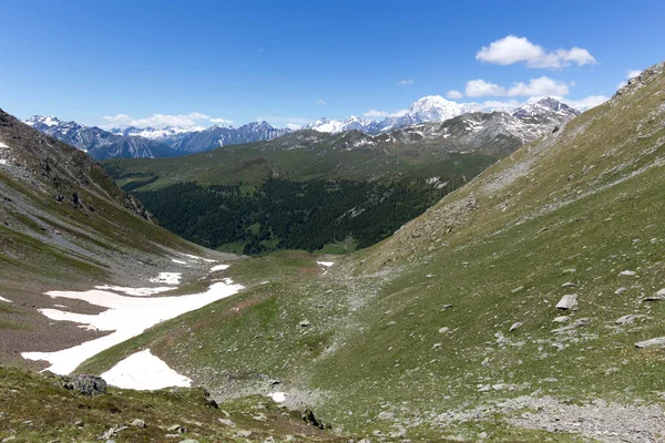 Vista Paisagem Aosta Alps Norte Itália — Fotografia de Stock