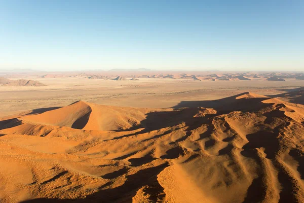 Een Helikopter Uitzicht Van Sossusvlei Woestijn Namibië — Stockfoto
