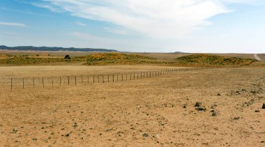 Namibya 'daki çöl manzarası