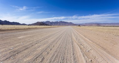 Namibya 'daki çöl manzarası