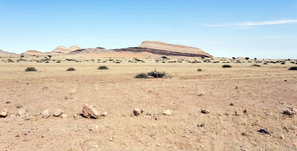 Μια Άποψη Του Τοπίου Της Ερήμου Στη Ναμίμπια — Φωτογραφία Αρχείου