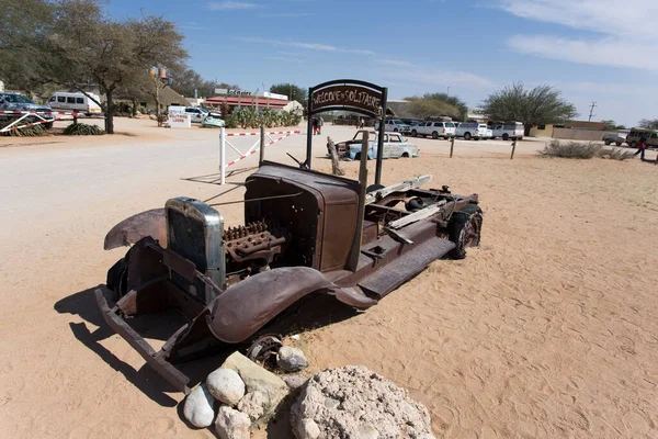Solitaire Namibia August 2018 Verlassenes Auto Solitaire Einer Berühmten Wüstenstadt — Stockfoto
