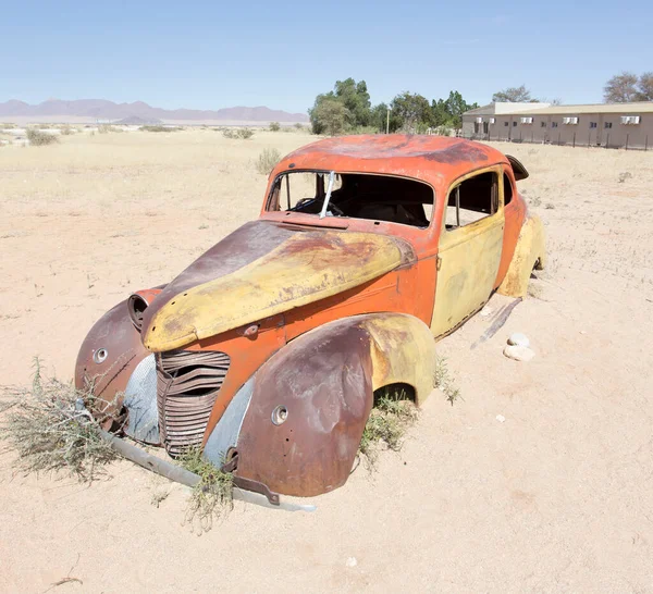 Solitaire Namibia Agosto 2018 Automóvil Abandonado Solitaire Famosa Ciudad Desierto — Foto de Stock