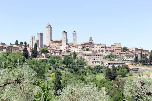 San Gimignano Italy Травня 2021 Краєвид Місцевості Сан Джиміньяно — стокове фото