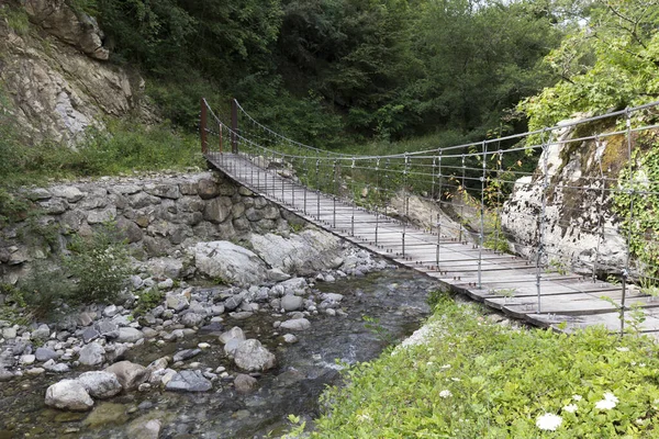 Lunigiana Włochy Sierpnia 2020 Widok Mostu Przez Francigenę Lunigianie — Zdjęcie stockowe
