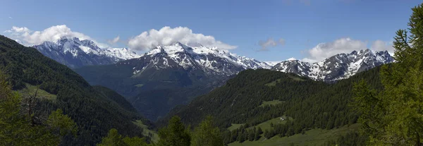 Vista Del Paisaje Durante Verano Valle Aosta Italia — Foto de Stock