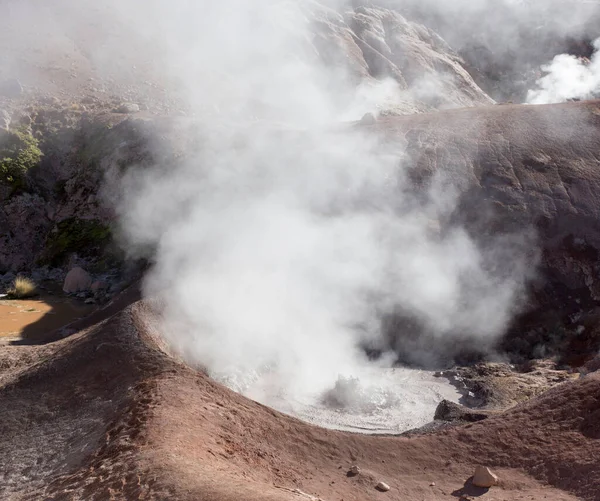 View Hot Boiling Water Tatio Chile — Stock Photo, Image