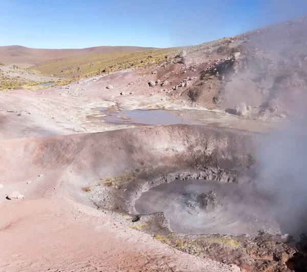 View Hot Boiling Water Tatio Chile — Stock Photo, Image