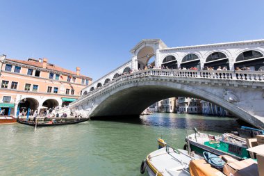 Venedik, İtalya - 27 Nisan 2023: Venedik ünlü İtalyan şehri